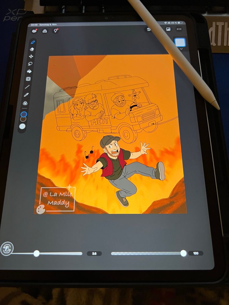 Foto von iPad mit Bild 