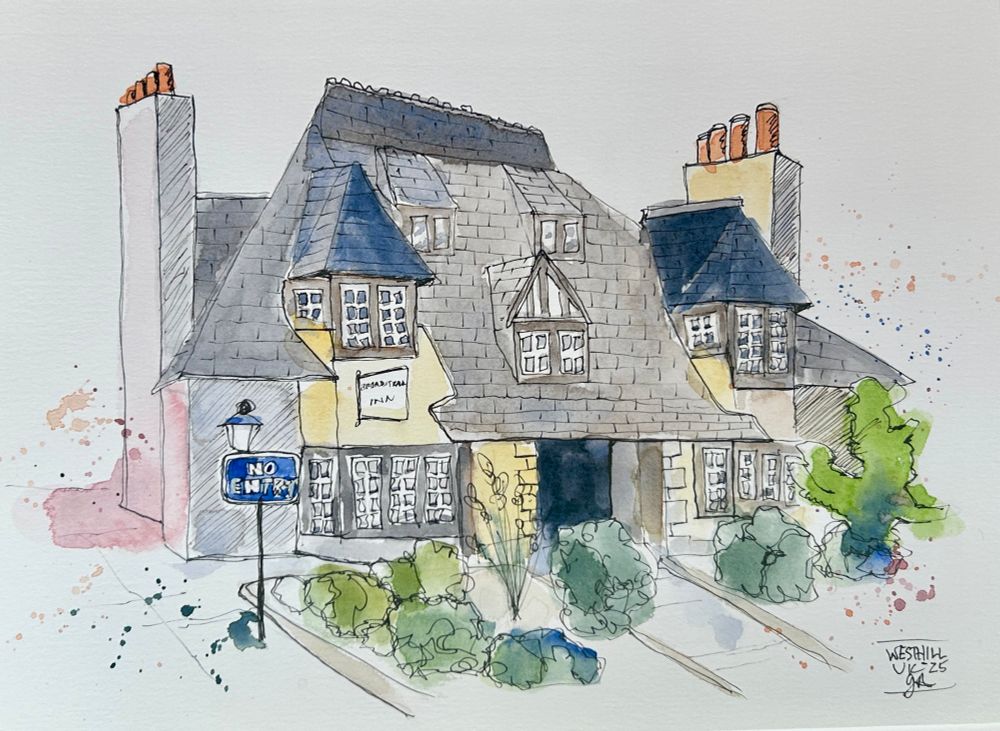 Broadstraik inn sketched 