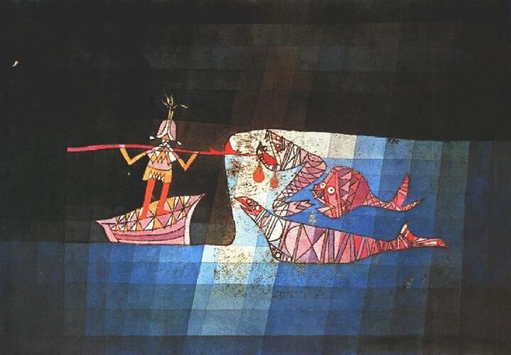 Battle scene from the comic fantastic opera 'The Seafarer'