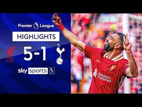 LIVERPOOL WIN THE PREMIER LEAGUE TITLE IN STYLE! 🏆 | Liverpool 5-1 Spurs | Premier League Highlights