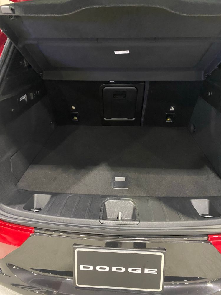 This is a trunk space with no little cubbies just plain open trunk area