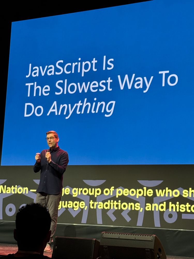 Javascript is the slowest way to do anything