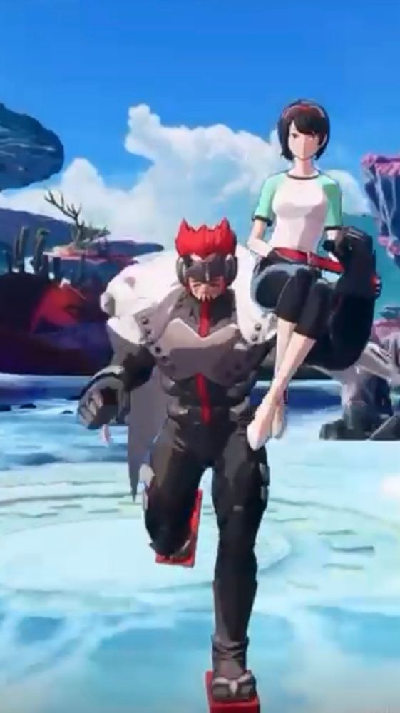 Digimon time stranger gankoomon carrying the protagonist 