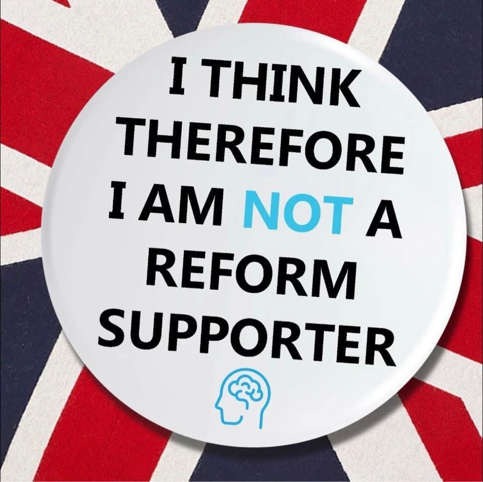 I THINK
THEREFORE I AM NOT A REFORM
SUPPORTER