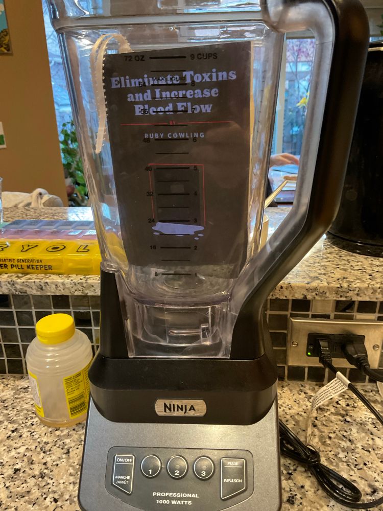 Yep, that’s today’s story inside a blender! Sorry, Ruby. 