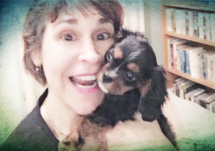 This is me Dorri Olds hugging my adorable pup Busta Rhymes Olds 🐾🐾