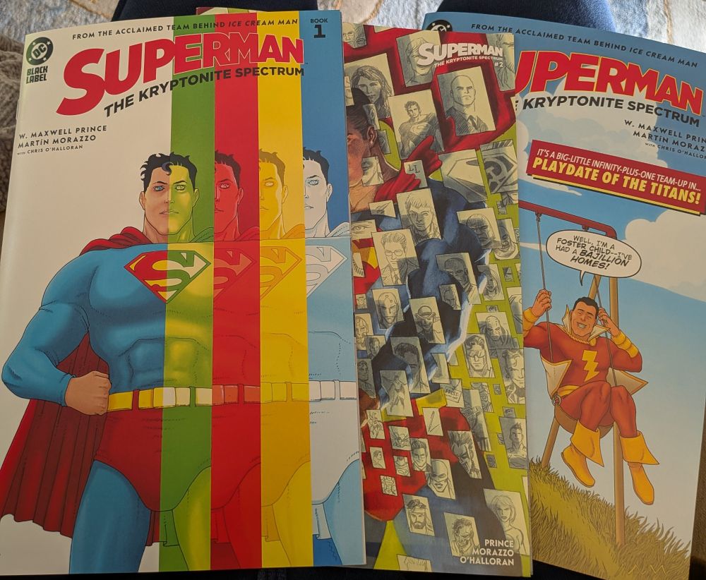 Three issues of Superman: The Kryptonite Spectrum 