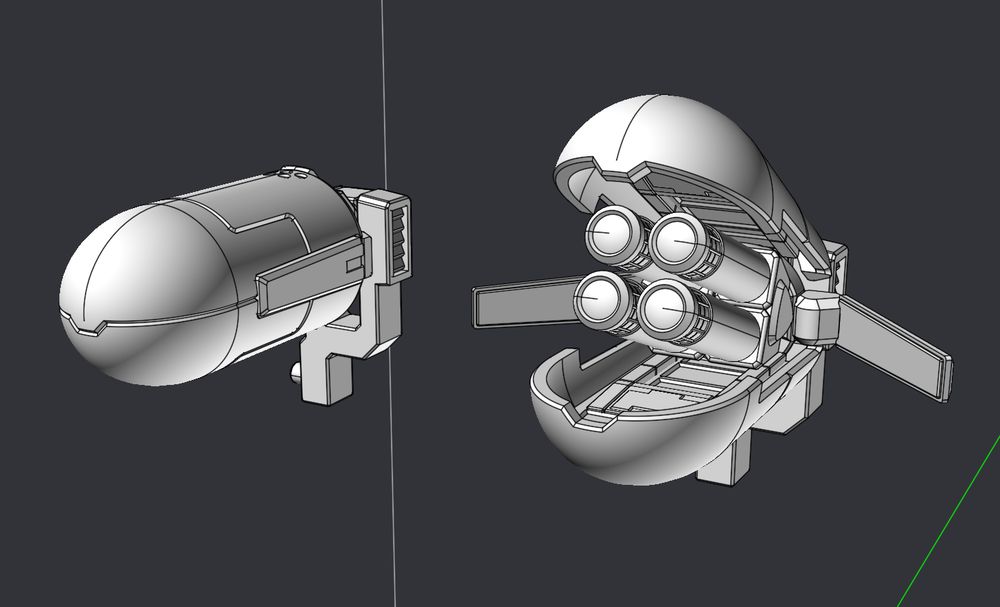 EWR-L24 Large Rocket Launcher from Armored Core 2 for my To Hardware project.

WIP