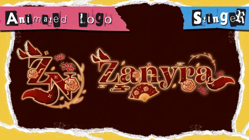 〘 Animated Logo + Stinger 〙 Zanyra 3.0 Logo & Stinger  Showcase