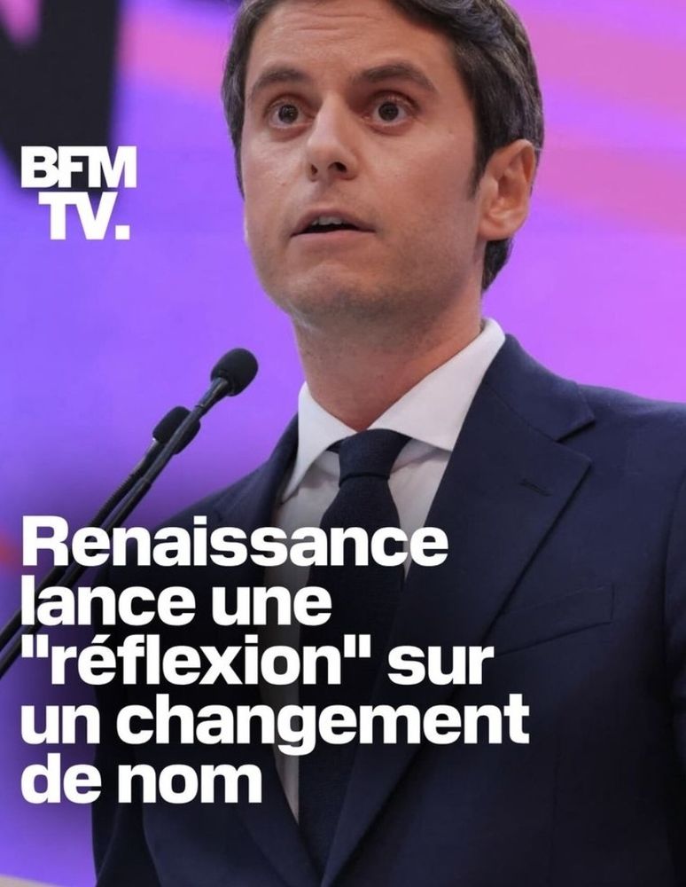 Attal propose de changer le nom du parti macronnard 