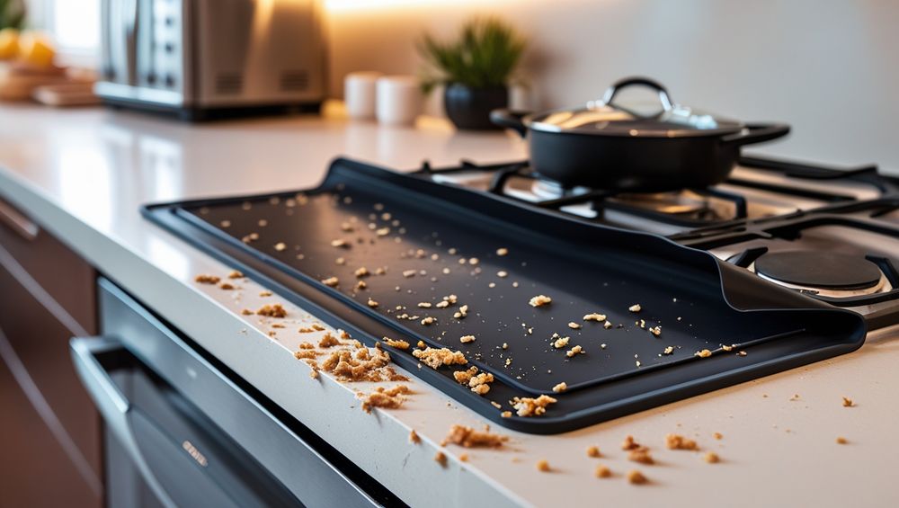 Tugging cover to show non-slip grip