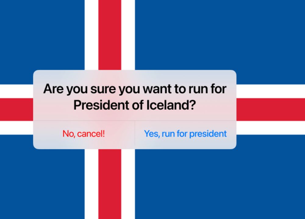 How do you accidentally run for President of Iceland?