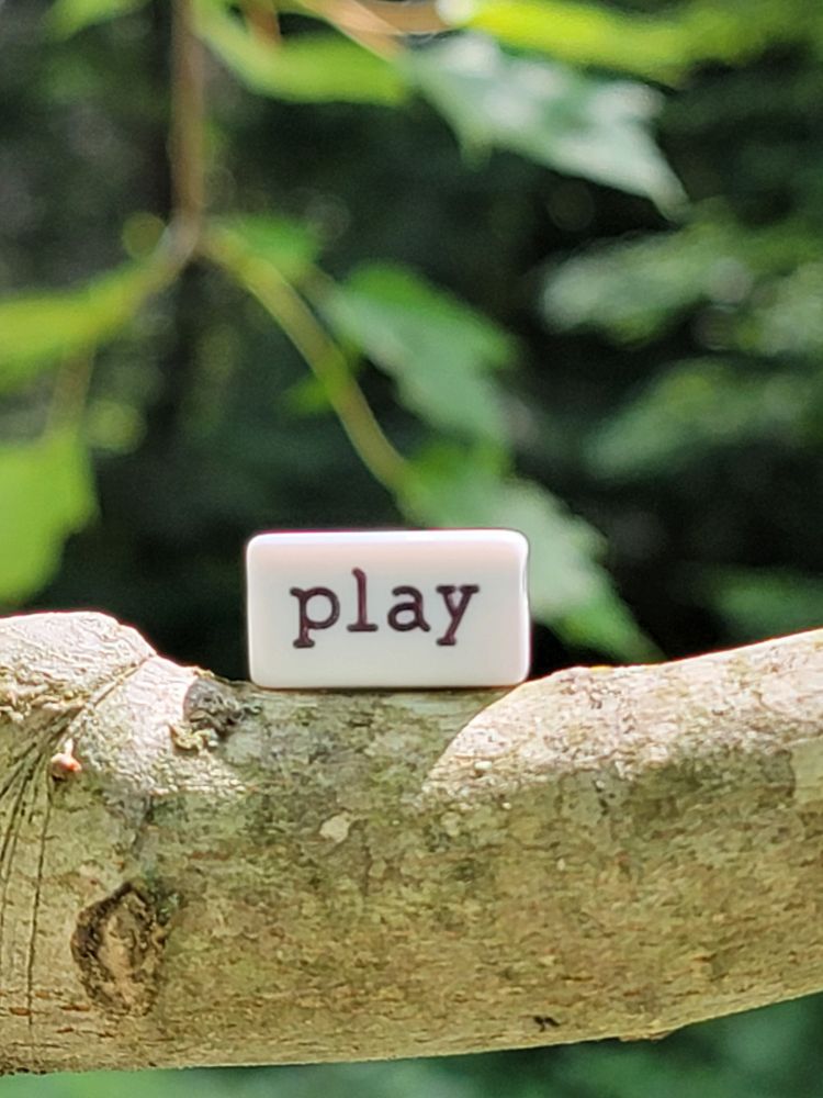 The word play on a tree branch