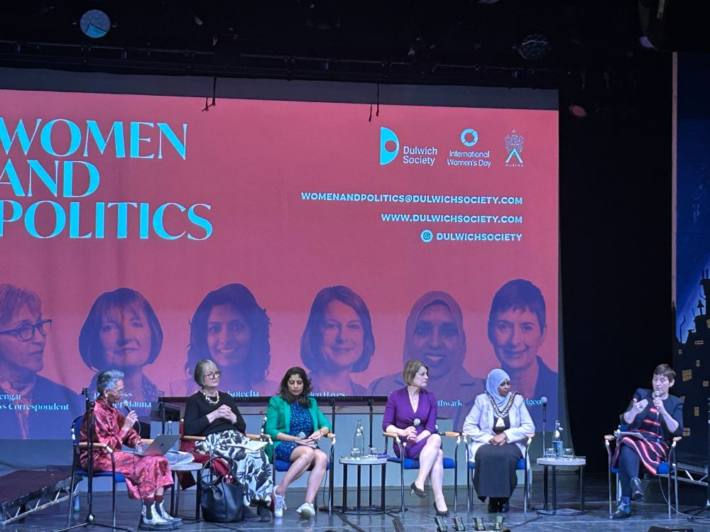 Aruna Iyengar, Harriet Harman, Resham Kotecha, Helen Hayes, Naima Ali, Caroline Pidgeon