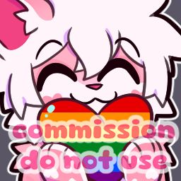 discord emote of pink cat holding rainbow heart