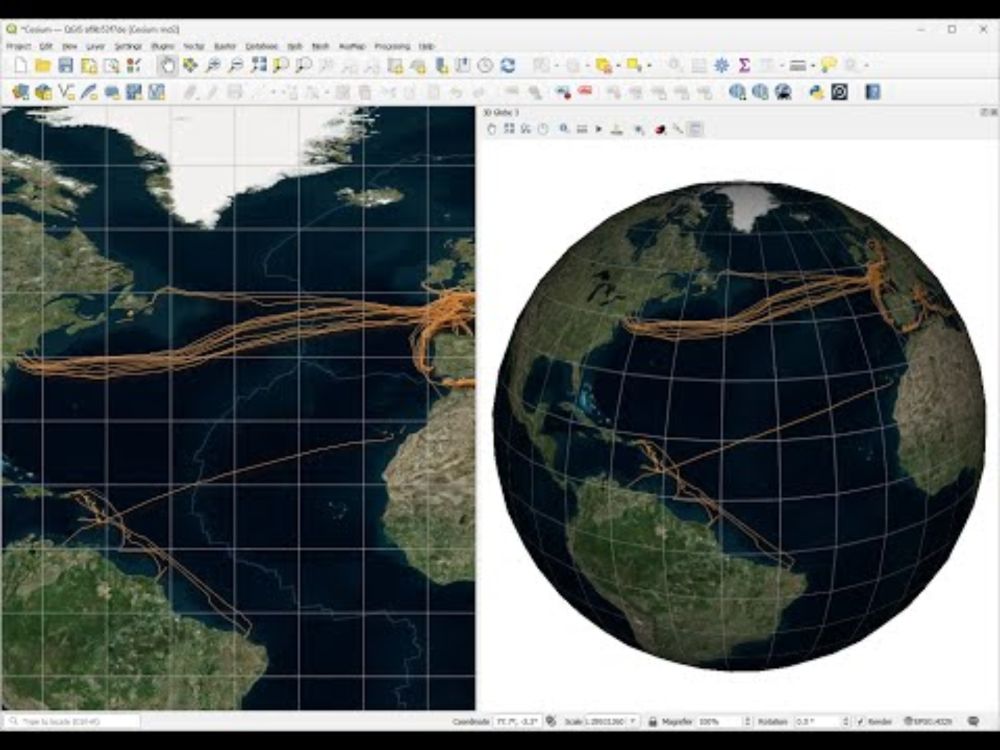 QGIS 3D Globe
