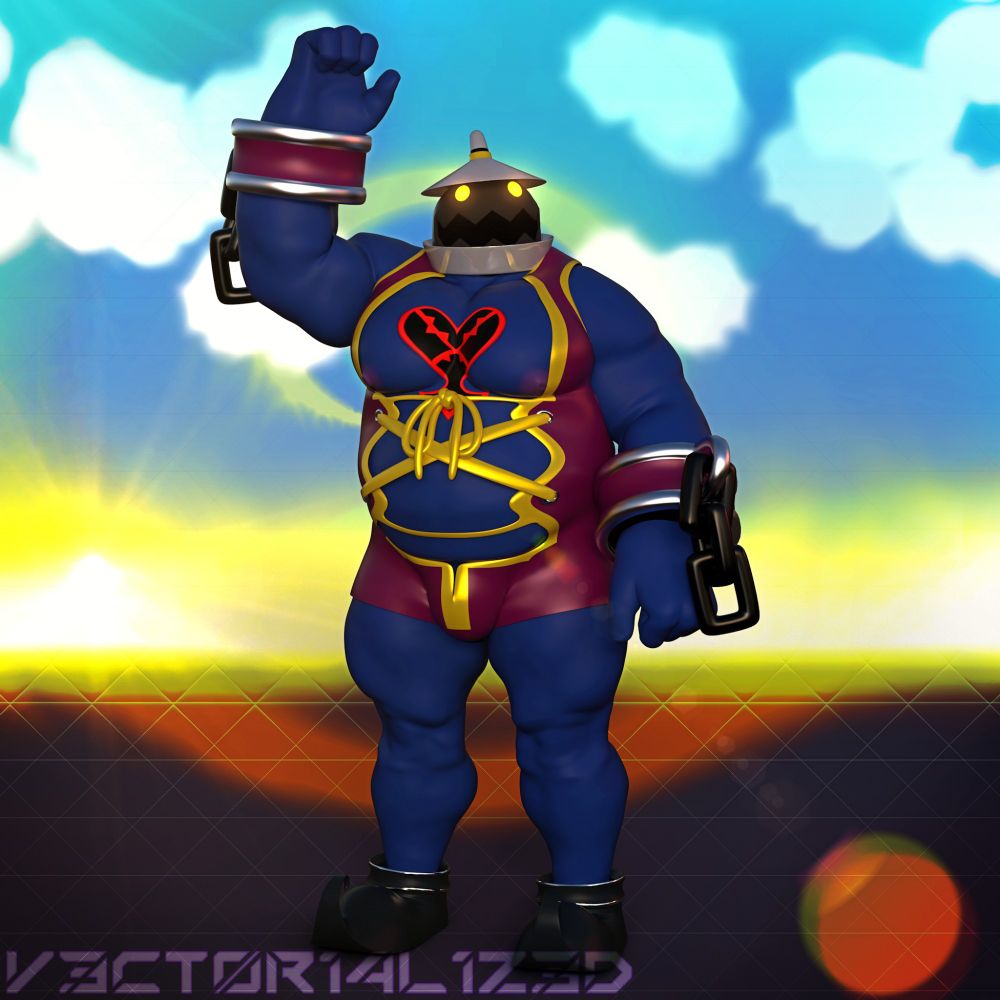 SUBJECT: Large Body heartless from Kingdom Hearts in classic color.