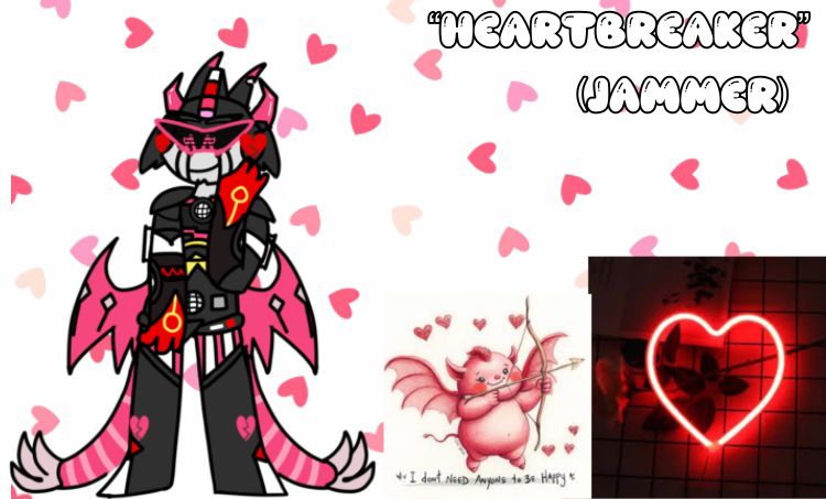 Jammer dressed up as an anti-cupid! She isn’t the most positive about Valentine’s Day, thus the more “aggressive” look.