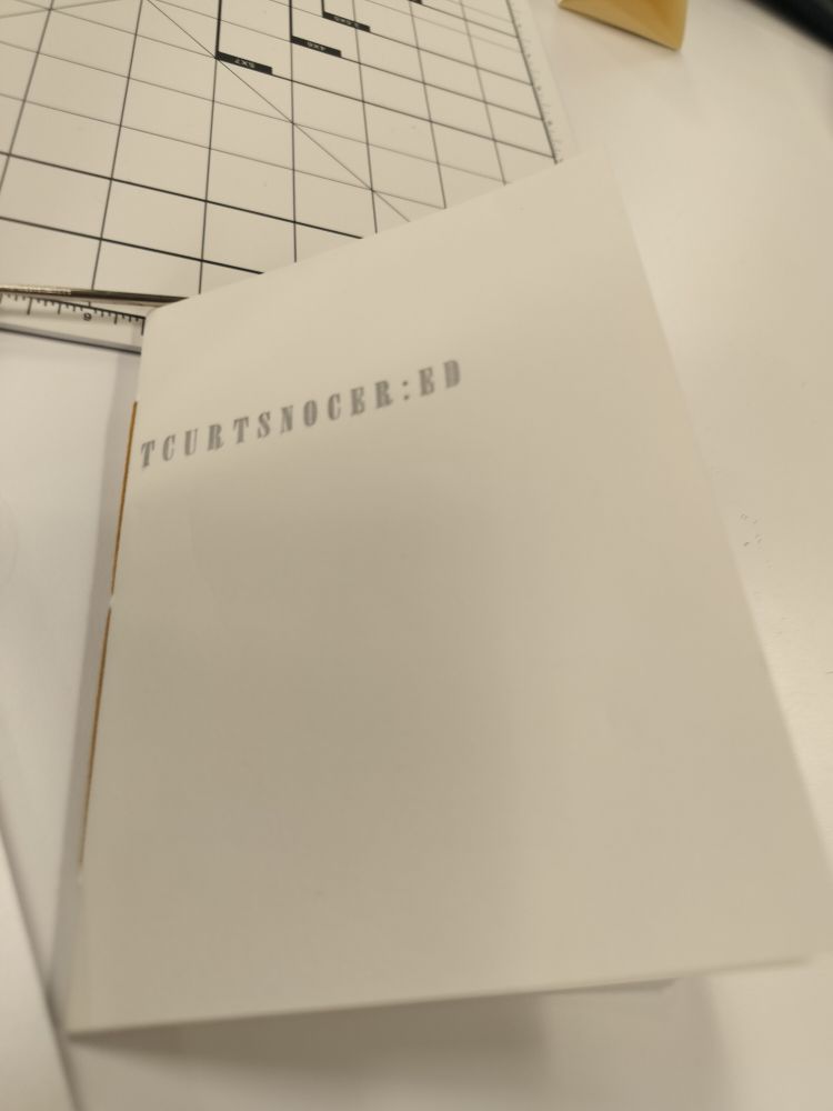 Photo of a bound version of the sheet we printed at Common Press on Monday