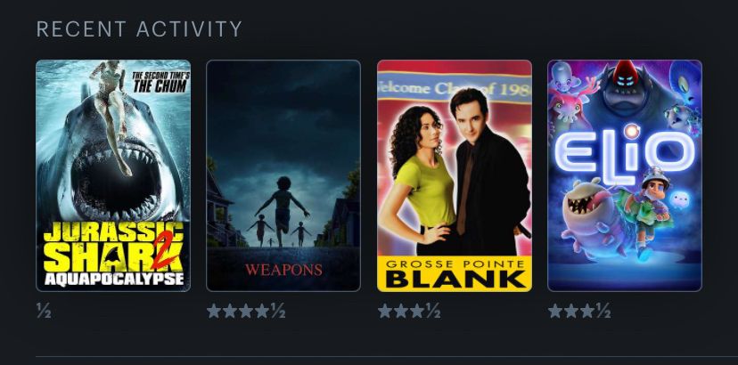 Jurassic Shark 2, Weapons, Grosse Pointe Blank, Elio