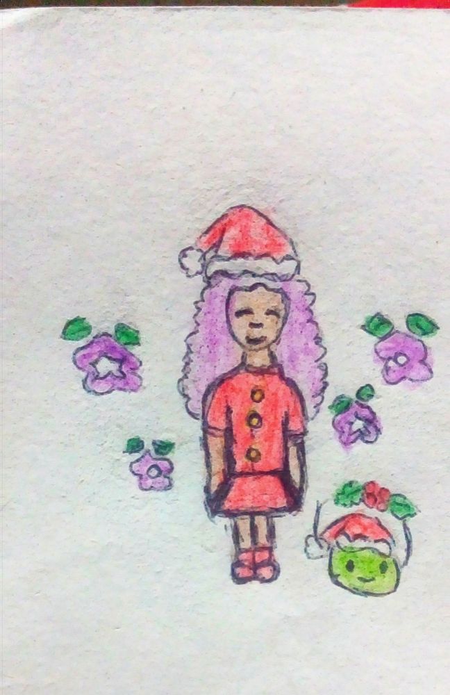 Minha farmer com ✨roupinha de ir✨ pro festival da estrela invernal e amigo oculto da vila