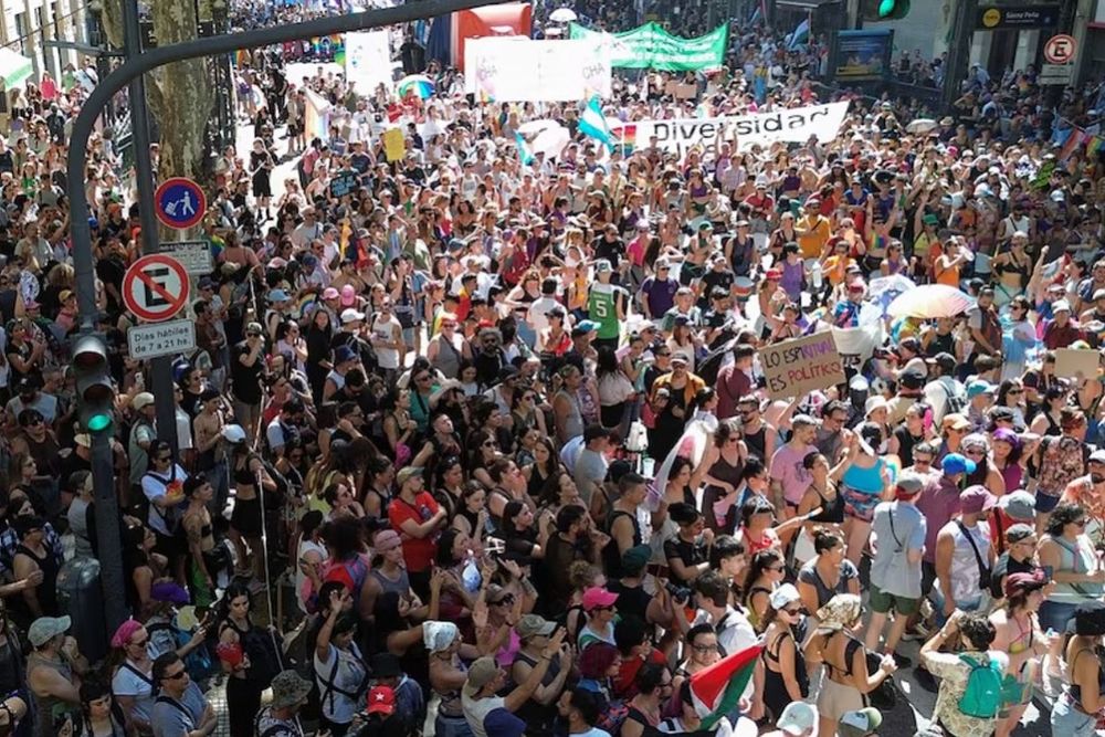 #MarchaAntiFascista en Argentina, 1 de Febrero 2025. 