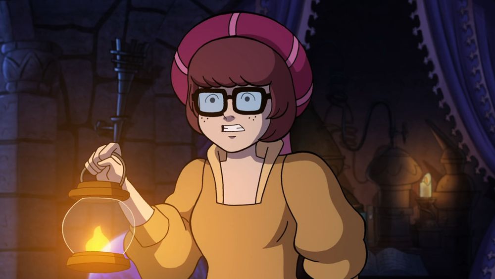 Velma investigates some strangeness going on in Merlin's tower (Scooby-Doo! The Sword and the Scoob, 2021)