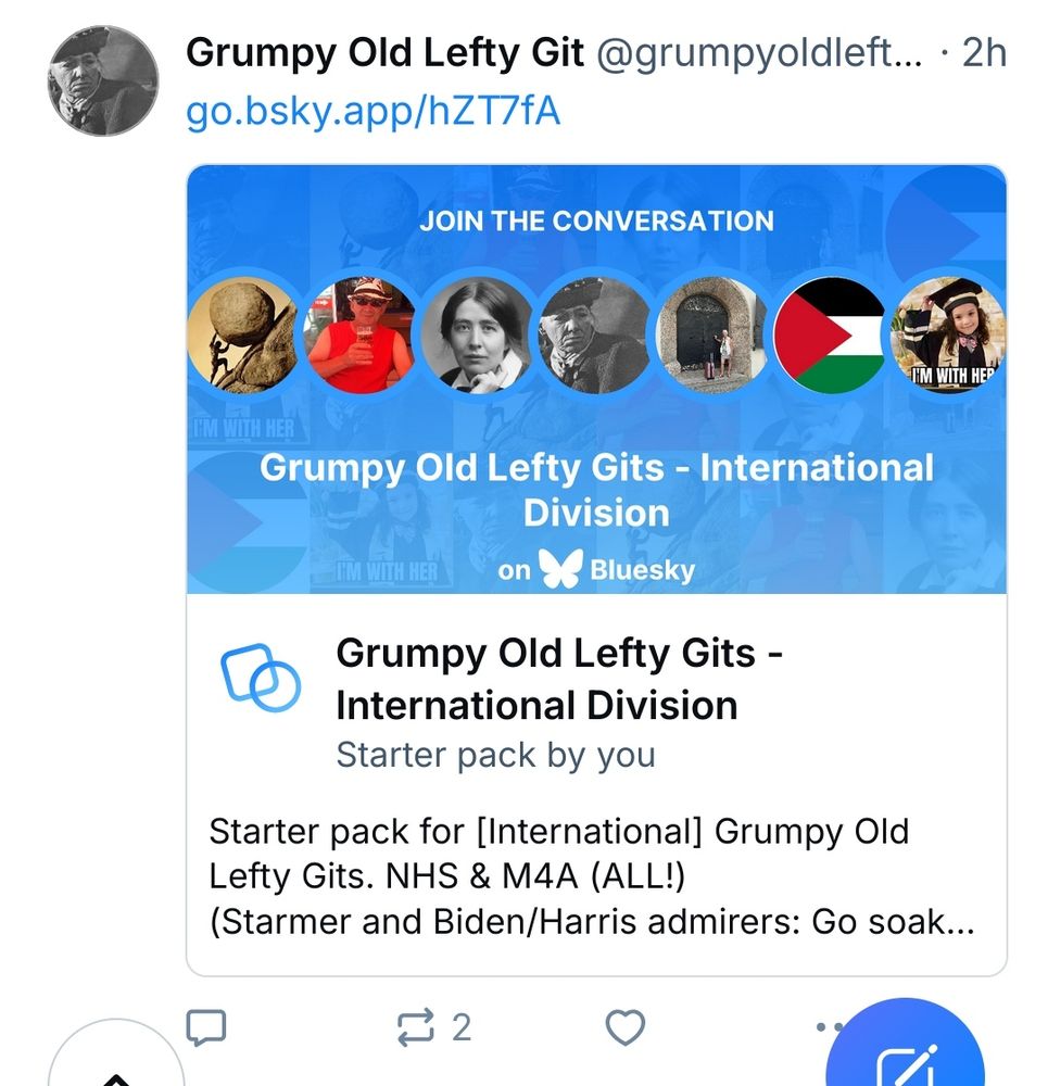 A screenshot of the first post about the starter pack. The link to it is in the main text of this post. THIS one: not the first one! (Well, it's there, as well, but you can't click on the screenshot to get there, can you? Mutter mutter mutter... (I mean mutter in its English sense: not the German Mutter = mother.)