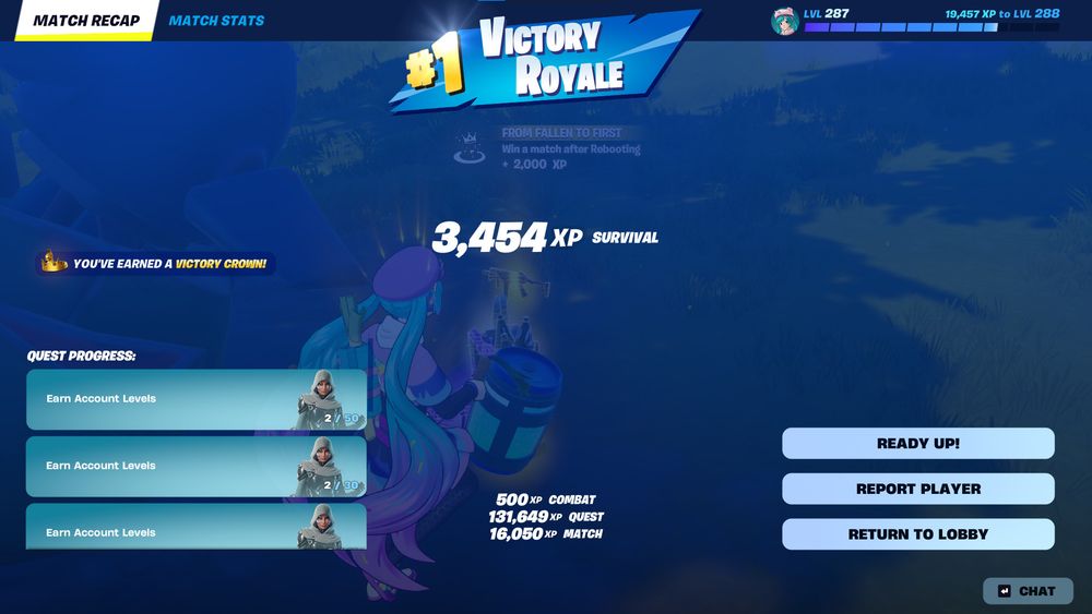 me getting that fortnite w on reload zero build solos