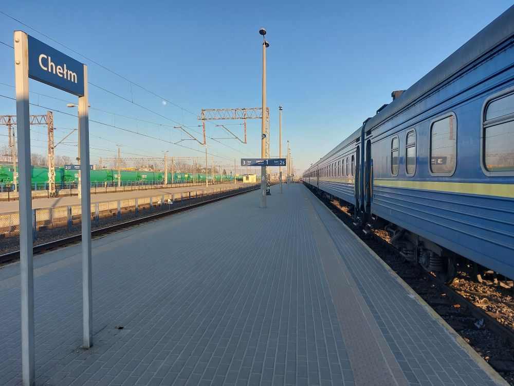 Chelm Railway station on a sunny February afternoon