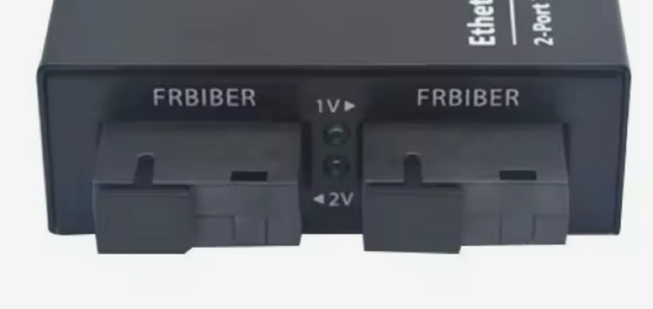 The front of a device, saying Frbiber instead of Fiber