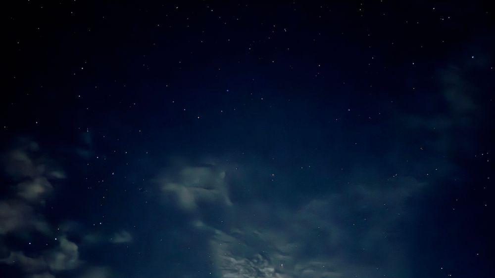 Nachtfoto mit Sternen