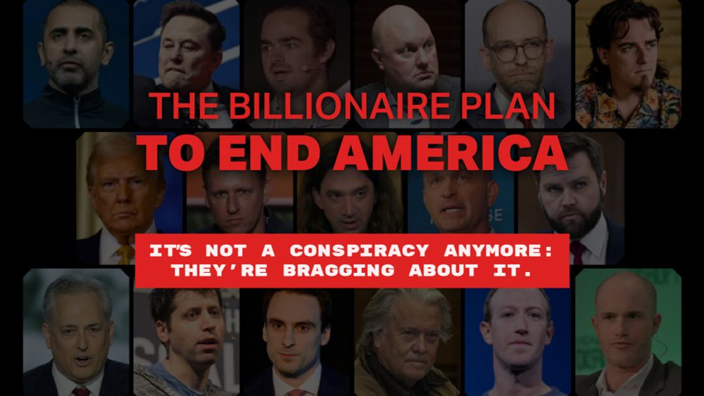 The richest men in the country are in the final stages of a 40-year plan to kill America and crown themselves kings.
