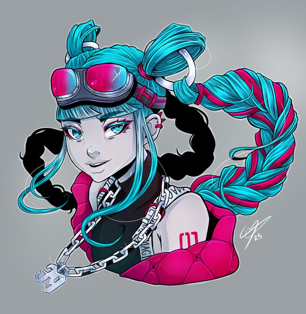 Illustration of Hatsune Miku, in her Magical Mirai 2023 outfit. 