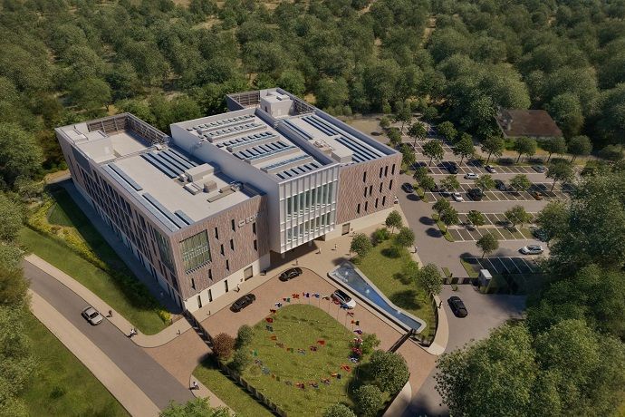 Computer generated image of new ECMWF headquarters building