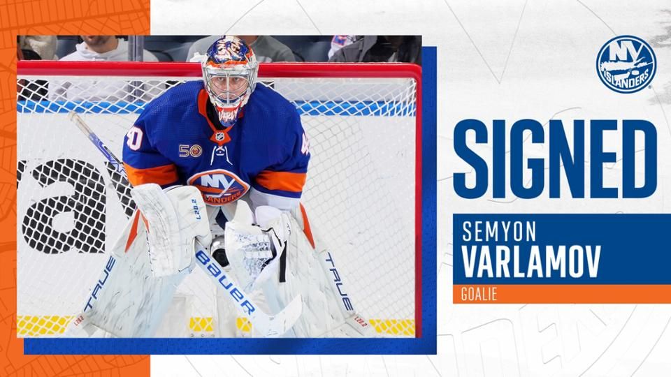 NYI Goaltender Semyon Varlamov, re-signed for 4 years, 2.75 million a year.