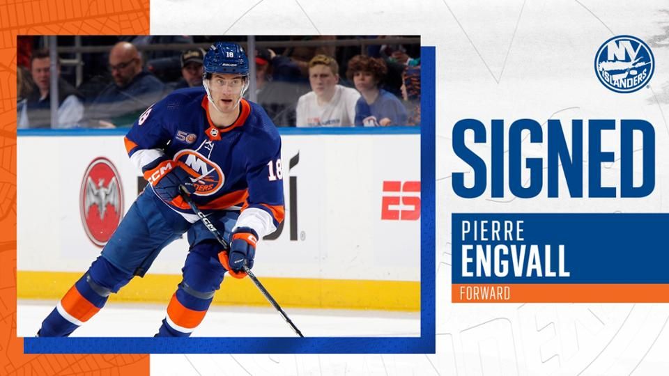 NYI Forward Pierre Engvall, re-signed for 7 years, 3 million a year.