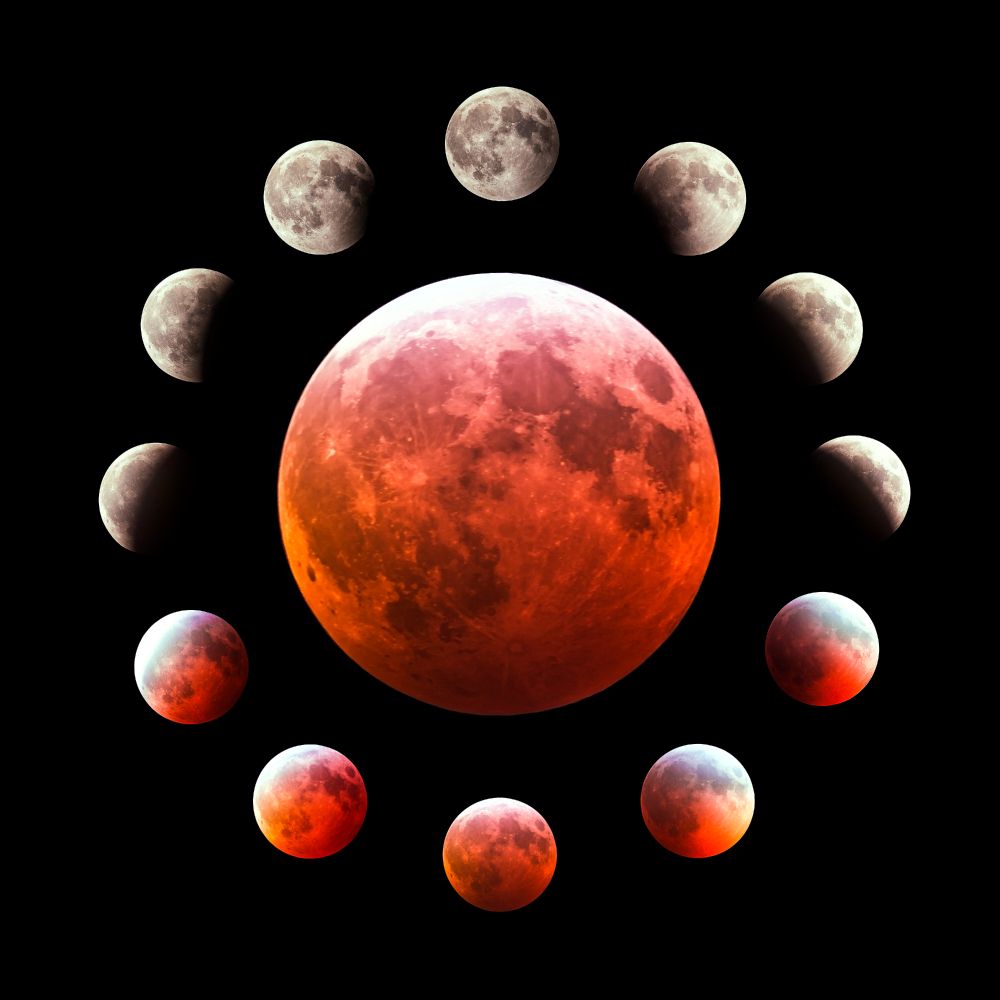 Lunar eclipse blood Moon