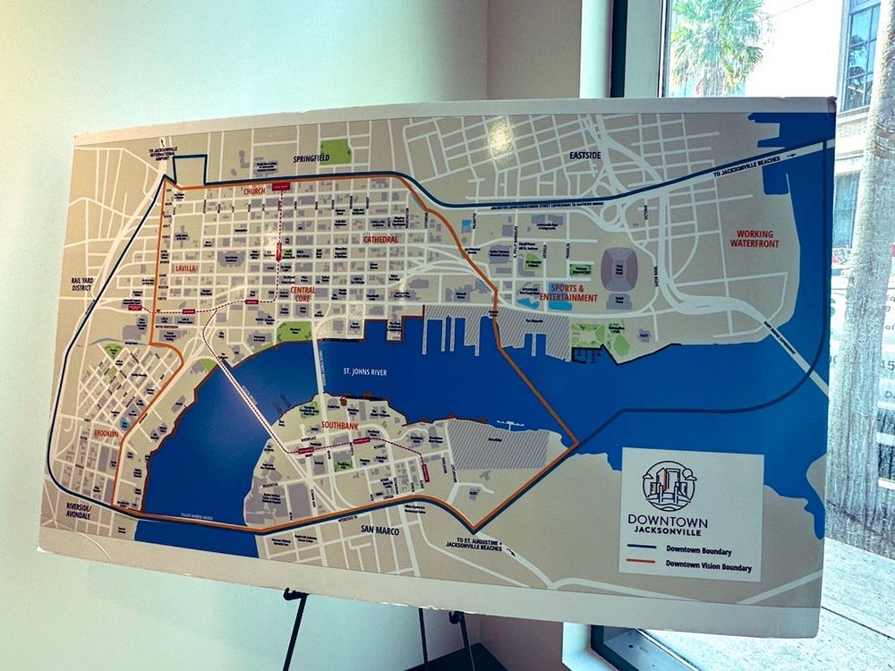 Map of Downtown Jacksonville