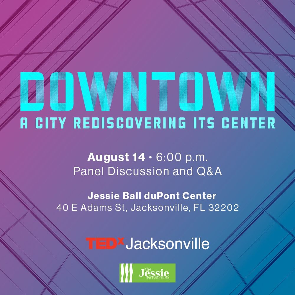Graphic image of TEDxJacksonville event. 