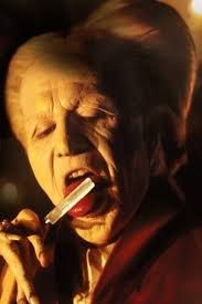 Gary Oldman as Dracula licking Keanu’s blood off a straight razor and really getting off on it