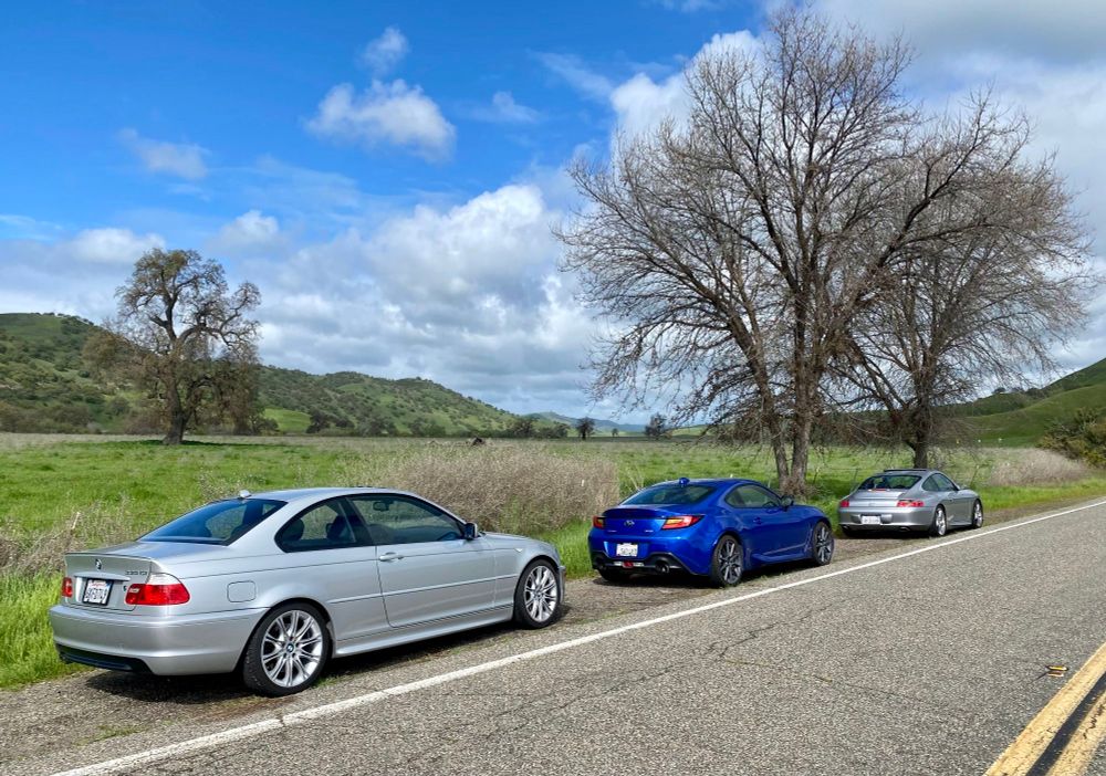 2006 BMW 330Ci, 2023 Subaru BRZ, 2004 Porsche 911