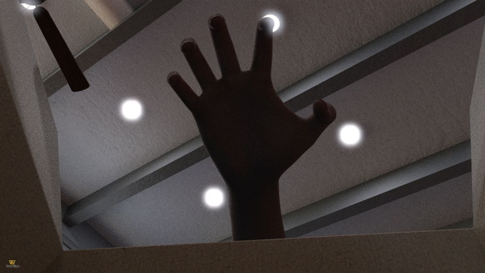 Hand reaching in to grab you. Chat with my new spicychat bot on my DeviantArt. 