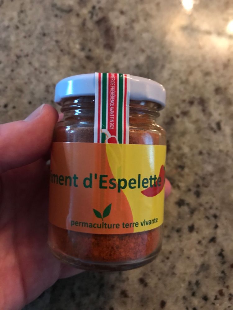 A picture of a jar of piment d’espelette