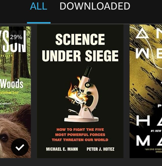 Kindle cover of ‘Science Under Siege’ by Michael E. Mann and Peter J. Hotez 