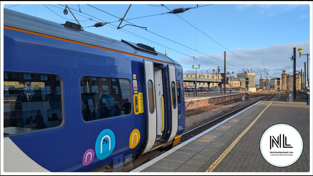 A Northern Train at Newcastle, about to depart for Ashington
