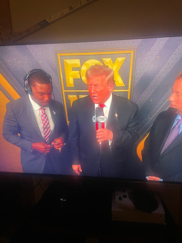 Donald Trump on the Fox NFL broadcast 