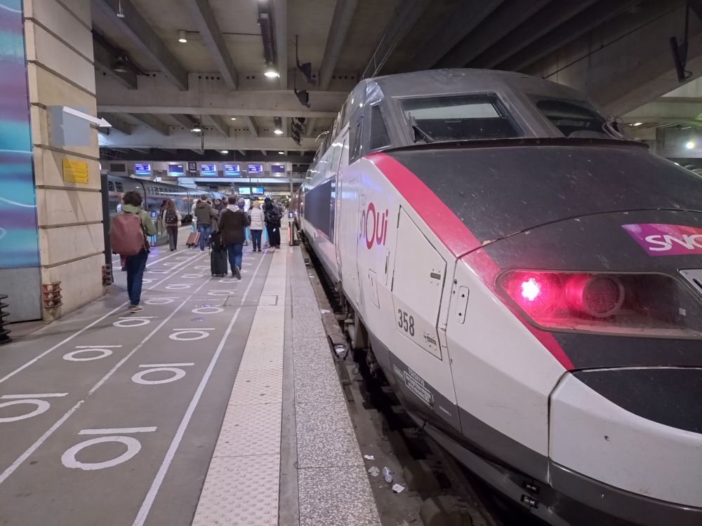 Photo du tgv encore sur le quai