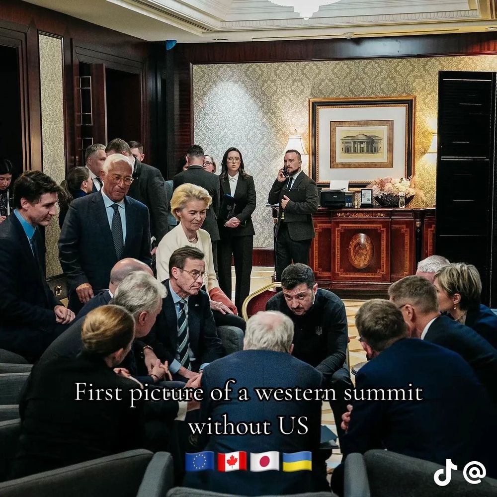 First picture of a western summit without US Last week of February, before Trump attacked President Zelensky in the white house
