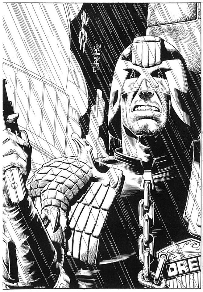 Judge Dredd by the talented Brian Bolland.